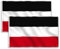 ElevaPulse Reichsflagge, 90x150cm - Wetterfeste Reichskriegsflagge mit Doppelnaht und Metallösen, schwarz-weiß-rot, strapazierfähiges Polyester & Metallösen