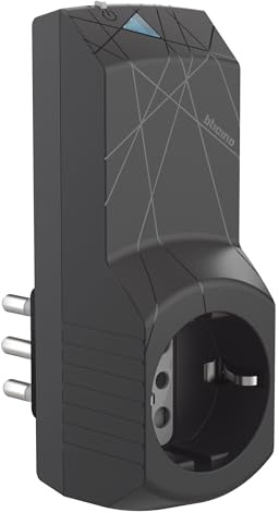 Bticino Smart home Presa plug-in connessa wi-fi Grigio S3624GC Presa connessa (standard italiano 16A) Living Now con Netatmo