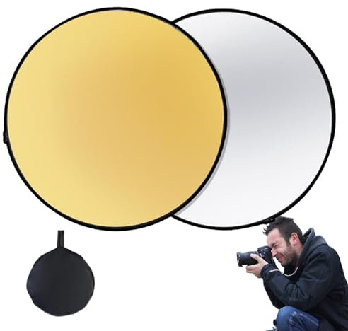Reflektorfotografie,Zusammenklappbares Kreisförmiges Lichtscheibenbrett - Mehrschichtige Schutz-Lichtplatte Für Outdoor-Fotografie Und -Live-Streaming