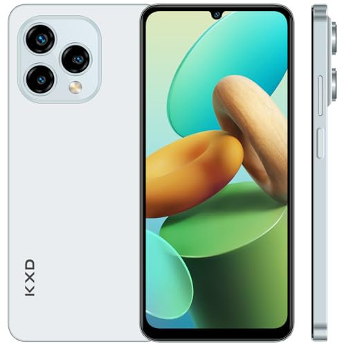 KXD 13C Téléphone Portable 16Go+256Go, 4500mAh, Octa Core,Écran 6.8 HD+/90Hz, 50MP+13MP, Android 13 Smartphone Pas Cher Dual SIM 4G, Fingerprint/Face ID/WiFi 5G/GPS/2Ans Garantie