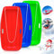 AKLIFFE Trineo Bob para niños con 2 cuerdas, 89 cm, trineo para adultos, con asas, unisex, niños, adultos, deportes de invierno (rojo, azul y verde)