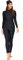 Womens' 3 Piece Modest Swimwear Full Cover Hijab Burkini Swimsuit Long Sleeve Built-in Bra Swimming Top + Swimming Pants + Hijab Bathing Suit. (L UK 10-12) Black
