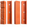 4 stks Nylon Vise Jaws kit, Magnetische Soft Pad Jaw Rubber Metalen Bankschroef Bank Machine Tools (5inch orange)