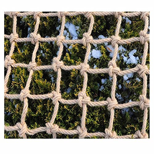 Sicherheitsnetz Kinderschutzgitter für Treppen, Kindersicherheit Hanfseilnetz, Hanfseilnetz Kindersicherheitsnetz Kinder Outdoor Kletternetz Seilnetz Durchmesser 4mm,6mm,8mm(8mm,1x3m (3.28X9.84ft))