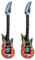 2 Stück Luftgitarren zum Aufblasen,Aufblasbare Gitarre Erwachsene,Luftgitarre Gitarre Aufblasbar Inflatable Aufblasbar Kinder Party Aufblasbare Instrumente Aufblasbare Gitarren Aufblasbares Deko
