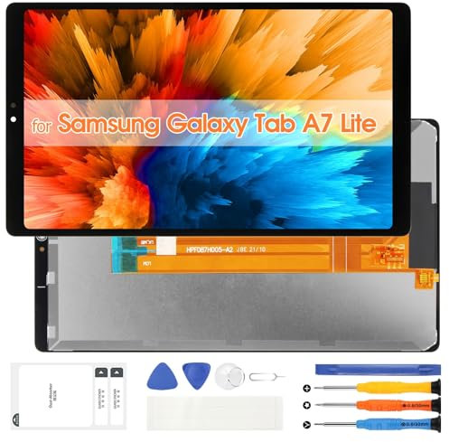 Écran LCD pour Samsung Galaxy Tab A7 Lite T220 pour Galaxy Tab A7 Lite LCD Display Écran Tactile avec Réparation Kit SM-T220 (Noir,8.7)