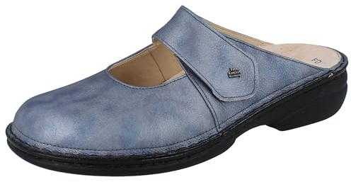 Finn Comfort Stanford Damen Clog Jeans Glattleder
