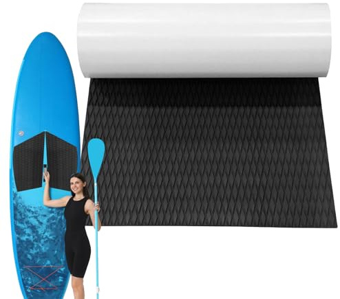 Tktouci Surfbrett Traktionspad | Surf Pads Yatch Deck Pad | Rutschfester Selbstklebender Bodenbelag | Zuschneidbare Eva-Schaumplatte | Surfboard Mat Grip Surfboard | Für Surfbretter 120 X 30 cm