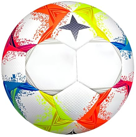 PLLYPE Bun-desliga Fußball, 2025/2026 Championsleague Ball mit Pumpe, Professioneller FußBall Leder für Spiel und Training für Jugendliche Erwachsene, Fußballfans Artikel, Fußballliebhaber
