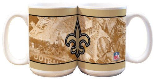The Memory Company NFL New Orleans Saints Nostalgic 15W Becher (2 Stück)