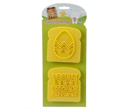 PMS HAPPY EASTER/EGG TOAST STAMP BLISTER CARD-YELLOW STAMPS