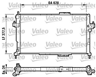 Valeo Service 732824 Radiator