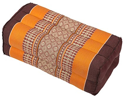 Handelsturm Kissen Block 35x15x10 mit Füllung aus Kapok. Perfekt für Meditation, Yoga und Entspannung (Orange)