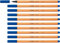 STABILO - Fineliner - point 88-10er Pack - mittelblau