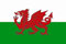 U24 Aufkleber Wales Flagge Fahne 8 x 5 cm Autoaufkleber Sticker