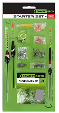 Jenzi Friedfisch Set Green Concept, Komplettmontage-Set zum Angeln