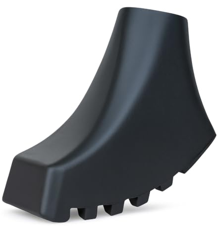 buy-safe.de Nordic Walking Pads (2 Paar/4 Stück) Gummipuffer für Nordic-Walking-Stöcke mit Rutschfester Profilsohle in Schwarz