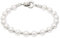 JEWELS BY LEONARDO Damen Armband Signora Darlin's Edelstahl/silberfarben Imitationsperle weiß 18,5 cm Darlin's Clip klein 015860