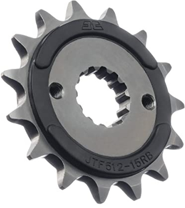 JT Sprockets JTF512.15RB Rubber Cushioned Front Countershaft Sprocket
