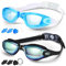 COOLOO Schwimmbrille für Herren Damen, 2 Stück Schwimmbrille UV-Schutz Anti-Nebel und Verstellbarem Gurt Komfortable Prof für Erwachsene Jugendliche