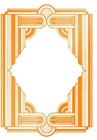 Ultimate Crafts Framed Columns Hotfoil Stamp, Metal, Grey, 20.5 x 14.3 x 0.6 cm