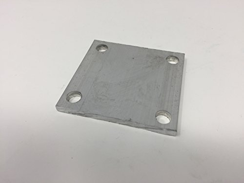 Bodenplatte Befestigungsplatte aus Alu (80x80x6)