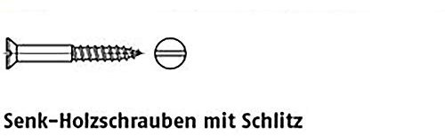 Vis à bois DIN 97 laiton nickelé 4 x 35 MS Ni VE = S 200 pièces