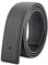Vatee's Wendbare Echtledergürtel für Männer/Frauen Ersatzgurt ohne Schnalle 38mm breit 105cm lang Schwarz