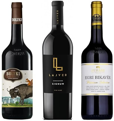 Bikavér 'Bull's Blood' Selection Case 3 x 0.75l - BOLYKI Egri Bikavér 2016 - ST. ANDREA Egri Bikavér Superior “Áldás” 2018 - VESZTERGOMBI Szekszárdi Bikavér 2016