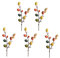 Amosfun 33x14CM Ostereier Zweig Künstliche Eier Dekozweige DIY Blumenstrauß Baumschmuck Ostereier Ornamente zum Basteln Blumenarrangement Vase Frühlingsdeko Osterdeko Bunt 5 Stück
