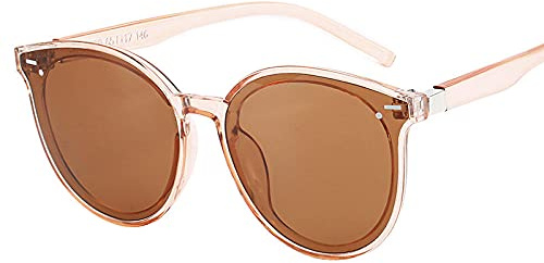 WQZYY&ASDCD Sonnenbrille Herren Damen Mode Vintage Runde Frauen Retro Shades Rahmen Männer Brille Brille Uv400