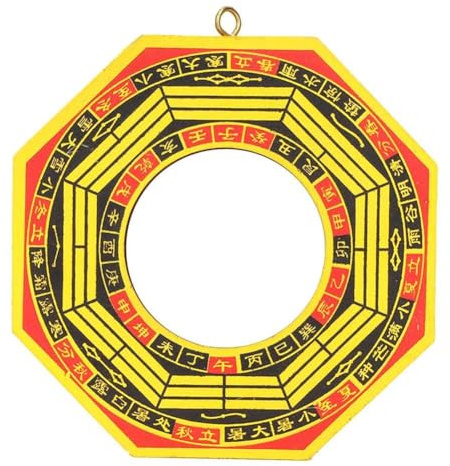 Bagua Spiegel, Traditioneller Chinesischer Feng Shui Spiegel Konvexer Konkavspiegel Exorzismus, Spiegel Bagua Feng Shui Konvex Konkave Amulett Traditionelle Chinesische Glückliche Für Viel Glück