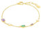 Amor Armband 925 Sterling Silber Damen Armschmuck, mit Zirkonia synth., 16+3 cm, Gold, Kommt in Schmuck Geschenk Box,