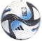 adidas Ballon unisexe de la Coupe du monde pour femme, blanc/bleu marine/bleu vif/argenté métallisé, 4