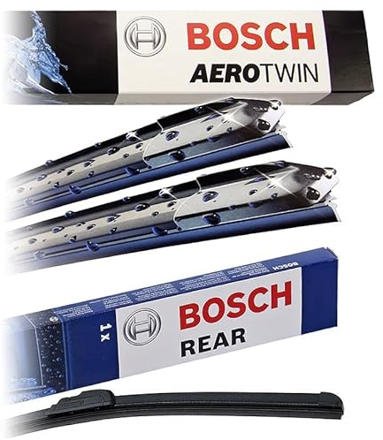Bosch Scheibenwischer Heckwischer Vorne + Hinten, Aerofit AF187 + Aerotwin A331H, Wischer Scheibenwischerblätter Set für Frontscheibe und Heckscheibe, Passend für - VW TOURAN (1T3),TOURAN VAN (1T3)