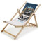Volkswagen 7E9069635A Liegestuhl Kinder Campingstuhl Sonnenliege Klappstuhl, mit VW T1 Bulli Motiv, belastbar bis 40 kg
