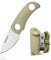 TONIFE Runer Full Tang Coltello da Caccia campeggio a Lama Fissa 4,7cm con Guaina Kydex Regolabile Facile Portabile con Cordino in Paracord per Outdoor, Sopravvivenza e Bushcraft(Cachi)
