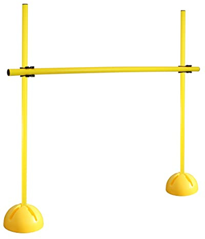 SPORTIKEL24 Kombi-X-Standfuß-Hürdenset – Stangen 100 cm – Training der Sprungkraft & Koordination – befüllbarer X-Standfuß – Agility-Hürde für Fußball, Leichtathletik & Hundesport