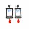 ZLING Übertriebene Lustige Schreckliche Gotische Guillotine-acryl-Ohrringe Tränendes Herz Coole Punk-Ohrringe Halloween-modeschmuck