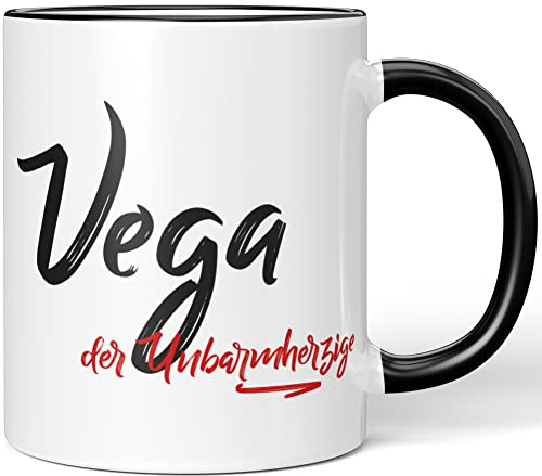 JUNIWORDS Tasse, Vega, der Unbarmherzige, Schwarz (5307325)