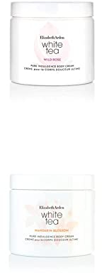 Elizabeth Arden White Tea Wild Rose Body Cream + White Tea Mandarin Blossom Body Cream