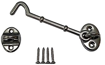 QCAA Marine Grade Edelstahl 316 Kabinenhaken, Verriegelung und Öse, 10,2 cm, 1 Packung