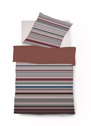 fleuresse Mako-Satin Bettwäsche Bed Art S Greenock rosa 1 Bettbezug 135 x 200 cm + 1 Kissenbezug 80 x 80 cm