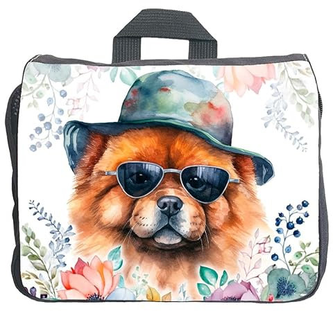 Cadouri Hundezubehörtasche mit Chow Chow - Aufbewahrungstasche mit Hunderasse für Hundebesitzer - originelles Geschenk - handgefertigt