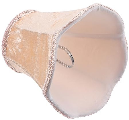 Amosfun 1 Stück Stoff-Lampenschirm Royal Bell-Lampe Plissierter Glockenschirm Plissierter Lampenschirm Stoff-Kronleuchter-Lampenschirm Kleiner Lampenschirm Dekorativer Lampenschirm