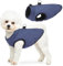 SCENEREAL Winter-Hundeweste mit integriertem Geschirr, warme Hundejacke für kleine und mittelgroße Hunde, kaltes Wetter, Mantel mit Reißverschluss, Fleece-Pufferweste, winddichte Schneekleidung für