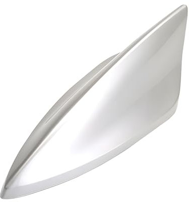 CGEAMDY Auto Haifischflossen-Antenne Abdeckung Verkleidung, Fm/Am-Antenne, Hergestellt Aus Abs, Geringer Windwiderstand, Für SUV, Trucks, Vans, Auto Tuning(Silber)