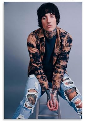 Oli Sykes Musikposter, Albumcover, Poster, Bandposter, Retro-Poster, Schlafzimmer, Musikposter, Rapper-Poster, Wandkunst, Leinwandposter, Raumdekoration, ästhetische Poster, Druck, Dekoration, Poster,