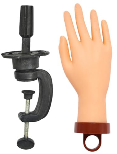 Acrylic Nail Practice Hand, Manicure Nail Practice Hand, Hand, False Mannequin Hands for Nail Practice, Nail Supplies for Manicure Beginners