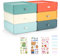 TIE-DailyNec 6 Stück Stapelbare Schubladenboxen, Kosmetik Organizer Schubladenbox, Aufbewahrungsbox mit Schubladen, Make-up Organizer für Schreibtische, Schminktische, Büros (6 Farben)